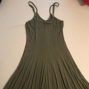 Olive Green Swing Dress